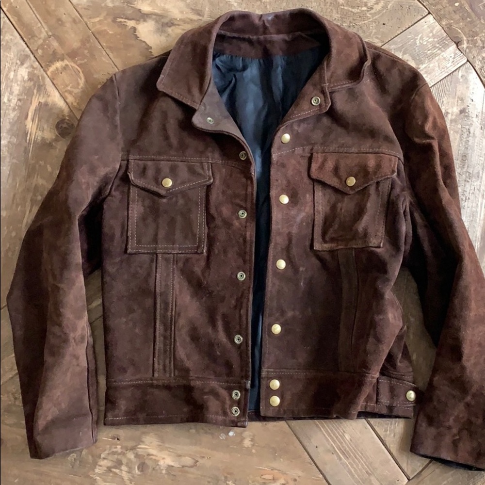 Worn suede jacket